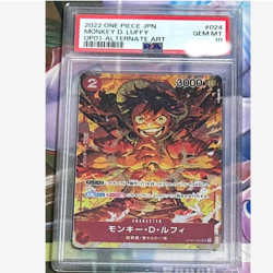 PSA 10 One Piece TCG Romance Dawn Monkey D. Luffy OP01-024 SR Alternate Art JPN - Image 1