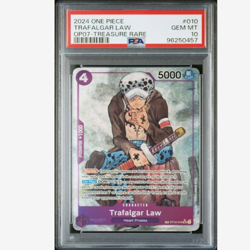 PSA 10 Trafalgar Law OP07 One Piece TCG ST10-010 Treasure Rare SR English fromJP - Image 1