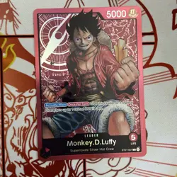 One Piece English Monkey.D.Luffy ST01-001 Leader Foil - Near Mint - Image 1
