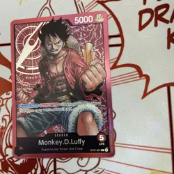 One Piece English Monkey.D.Luffy ST01-001 Leader Foil - Near Mint - Image 3