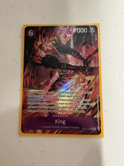 One Piece OP14 The Azure Sea’s Seven - King EB04-031 R Alternate Art ENGLISH - Image 1