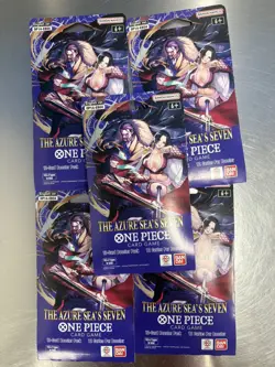 (5) One Piece TCG: The Azure Sea's Seven Sleeved Booster OP-14 English. - Image 1
