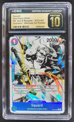 2025 ONE PIECE CCG SQUARD ALTERNATE ART ST22-007 CGC 10 PRISTINE PT - Image 1