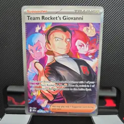 Team Rocket’s Giovanni 238/182 SIR Destined Rivals English Pokemon Card NM/MINT - Image 1