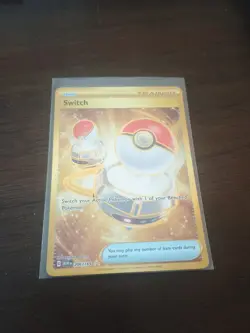Switch 206/165 Gold - English Scarlet & Violet Pokemon 151 Pokemon Card - NM - Image 1