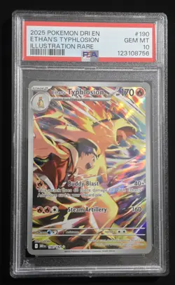 Pokemon TCG Destined Rivals Ethan's Typhlosion Card 190/182 PSA 10 - Image 1