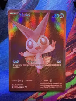 Pokemon TCG Black Bolt White Flare Red Victini Card 2025 English BWR 171/086 - Image 1