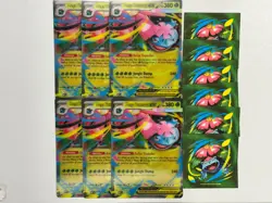 LOT OF 6 POKEMON CARDS JUMBO AND STICKERS MEGA VENUSAUR 013 BLACK STAR PROMO - Image 1