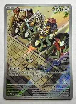 Pokemon TCG Cyclizar Card 215/182 Paradox Rift Illustration Rare NM Condition - Image 1
