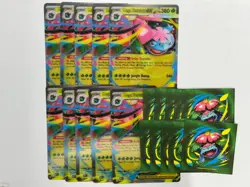 LOT OF 10 POKEMON CARDS JUMBO AND STICKERS MEGA VENUSAUR 013 BLACK STAR PROMO - Image 1
