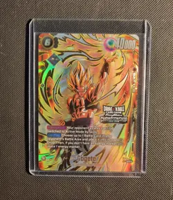 Dragon Ball Super Card Fusion FB06-097 Gogeta Promo Championship Top 16 + Pack - Image 1