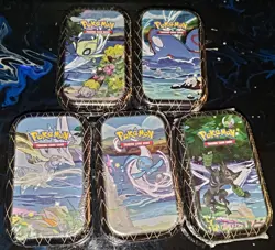 Pokemon Cards - Shining Fates Mini Tin Collection (All 5 Tins) Sealed 820650808678 - Image 1