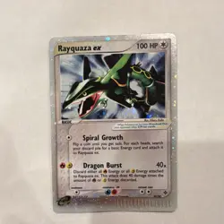 Pokemon Nintendo Rayquaza ex 97/97 EX Dragon Ultra Rare Holo 100 HP English Card - Image 1