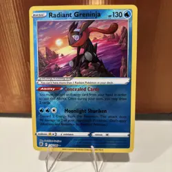 Pokemon TCG Radiant Greninja Astral Radiance Holo Card 046/189 - Image 1