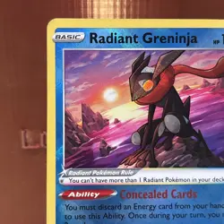 Pokemon TCG Radiant Greninja Astral Radiance Holo Card 046/189 - Image 3