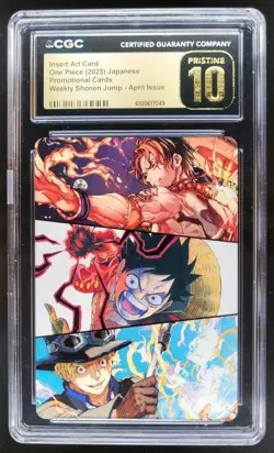 2025 ONE PIECE CCG JAPANESE INSERT ART CARD PROMO CGC 10 PRISTINE PT - Image 1