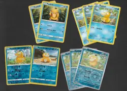 Psyduck Pokemon Card Collection Set of 10 English Cards With Reverse Holos - Image 1