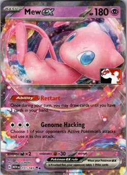 Mew ex Double Rare Prize Pack Series Cards 151/165 NM - Image 1