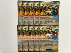 LOT OF 10 POKEMON CARDS JUMBO MEGA KANGASKHAN EX 025 BLACK STAR PROMO HOLO RARE - Image 1