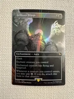 Brilliant Wings (Borderless Foil) Commander: Final Fantasy R0454 MTG NM - Image 1