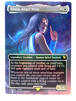MTG Rinoa, Angel Wing (Borderless Foil) Commander: Final Fantasy 450 FFVIII NM - Image 1