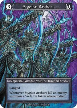 Sorcery: Contested Realm Stygian Archers Exceptional Foil NM (GT) - Image 1