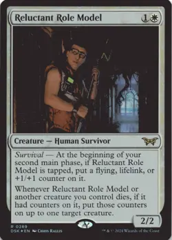 MTG Reluctant Role Model (0289) Foil NM Duskmourn: House of Horror Magic 289 - Image 1
