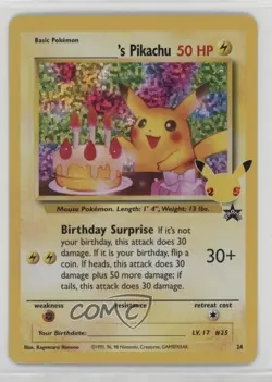 _____'s Pikachu (Wizards Black Star Promo) Pokemon Celebrations #24 - Image 1