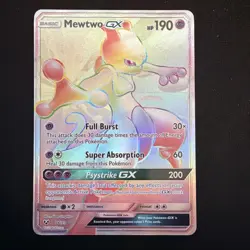 Pokemon Mewtwo GX TCG Card 76/73 Shining Legends Secret Rare - Image 1