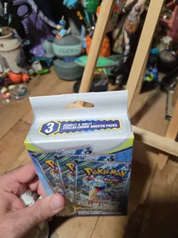 Pokemon Scarlet and Violet Stellar Crown 3 Booster Pack Box-Factory Sealed - Image 2