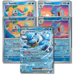 Pokemon 151 Squirtle Wartortle Blastoise ex Evolution Set NM | Free Shipping - Image 1
