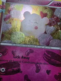 Pokemon HP Generations Radiant Collection Holographic Swirlix RC19/RC32 - Image 4
