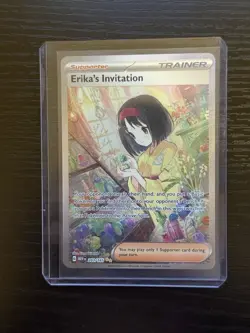 Pokemon TCG Scarlet & Violet Trainer Supporter Erika's Invitation 203/165 - Image 1