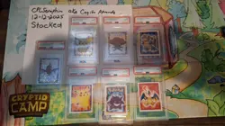 Small Lot Of Graded 1999 Pokemon Merlin Stickers - Image 1