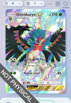 Pokemon TCG POCKET - Decidueye EX Shiny 2⭐, Mega-Rising, English - Image 1