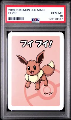 2019 POKEMON OLD MAID EEVEE PSA 10 - Image 1