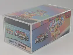 Pokemon SV8.5 Prismatic Evolutions Sealed Booster Bundle Display W/Acrylic Case - Image 4