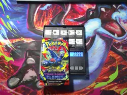 Heavy 22.59g Pokemon Phantasmal Flames WEIGHTED BOOSTER PACK - Mega Charizard XU - Image 1