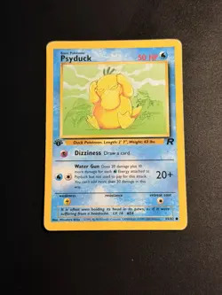 Pokemon TCG Psyduck Team Rocket 1st Edition 65/82 - Image 1