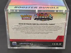 Pokemon TCG S&V Prismatic Evolutions Booster Bundle Display Case w/Acrylic Case - Image 3