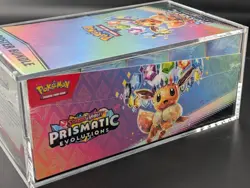 Pokemon TCG S&V Prismatic Evolutions Booster Bundle Display Case w/Acrylic Case - Image 4