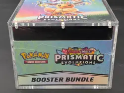 Pokemon TCG S&V Prismatic Evolutions Booster Bundle Display Case w/Acrylic Case - Image 5