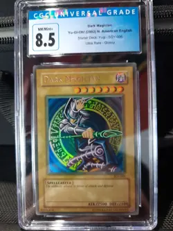 Dark Magician Cgc 8.5 NM Mint+ 2002 SDY-006 Starter Deck Yugi Ultra Rare Glossy - Image 1