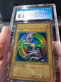 Dark Magician Cgc 8.5 NM Mint+ 2002 SDY-006 Starter Deck Yugi Ultra Rare Glossy - Image 2