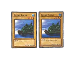 Yu-Gi-Oh! Pharaoh's Servant Island Turtle PSV-095 1st Edition UnPlayed X2 - Image 1