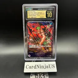 CGC PRISTINE 10 Zoro ST21-015 Flagship Battle 2025 Top 8 Prize Promo ONE PIECE - Image 1