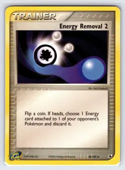 Energy Removal 2 80/109 EX Ruby & Sapphire Pokemon Card Nintendo Trainer - Mp - Image 1