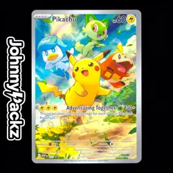 Pokemon TCG - Pikachu SVP027 - Scarlet & Violet Promo Illustration Card (NM) - Image 1