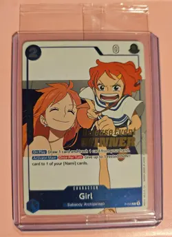 Girl (OP14 Release Event Winner) P-096 One Piece Promotion Cards Foil - Image 1