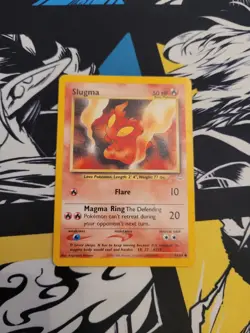 Pokemon TCG Slugma Neo Revelation 53/64 Unlimited Common Card WOTC Played MP - Image 1